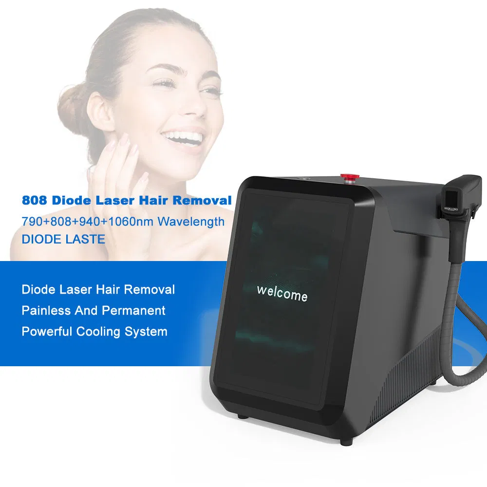Professional Diode Laser 4 Wavelengths 790/808/940/1064nm Titanium Diode Laser Painless Permanent Hair Removal Machine