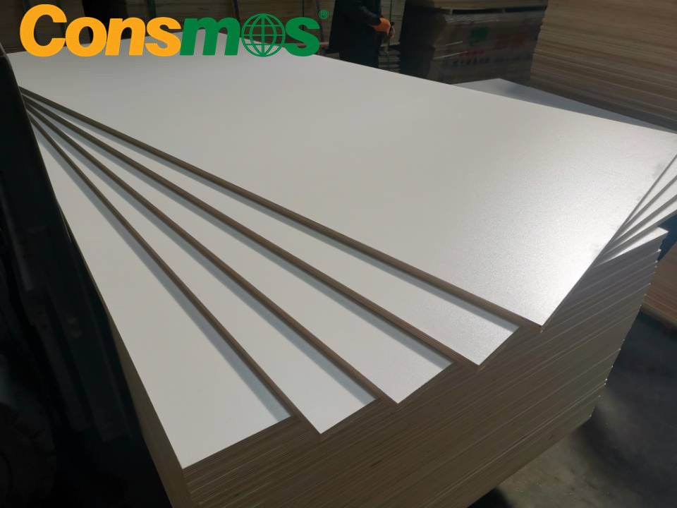 1220X2440mm 3mm 18mm Both Sides Melamine MDF 18mm White Coloured MDF Board
