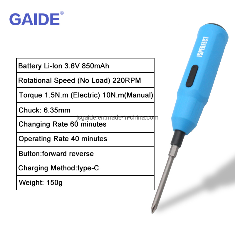 Gaide Short Handle Mini Screwdriver Blue