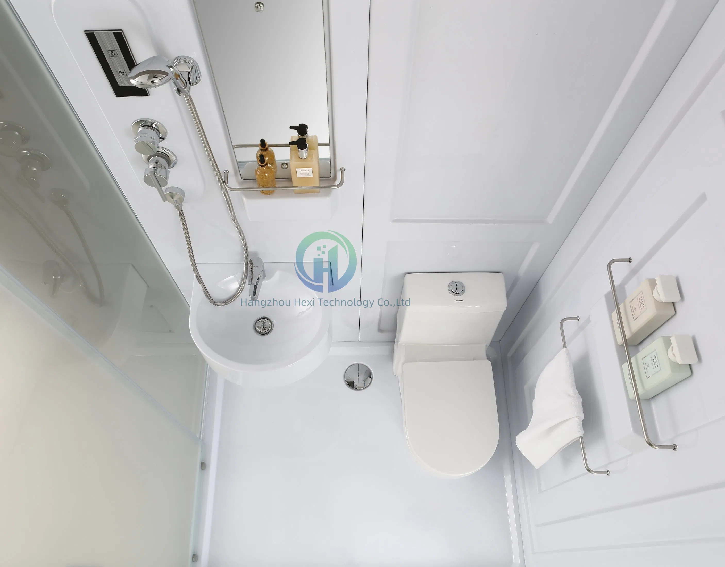 High Quality Stylish Prefab Bathroom with Toilet for Shower
