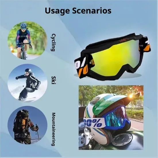 Customized Strap Pattern Wholesale Professional Outdoor Sport Motocross Goggles