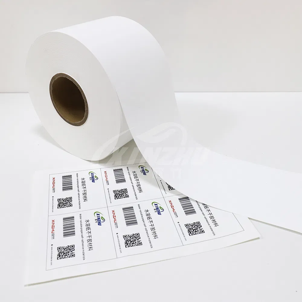 Dissolvable Paper Jumbo Roll 1240mm Fully Dissolvable Adhesive Ink Custom Length