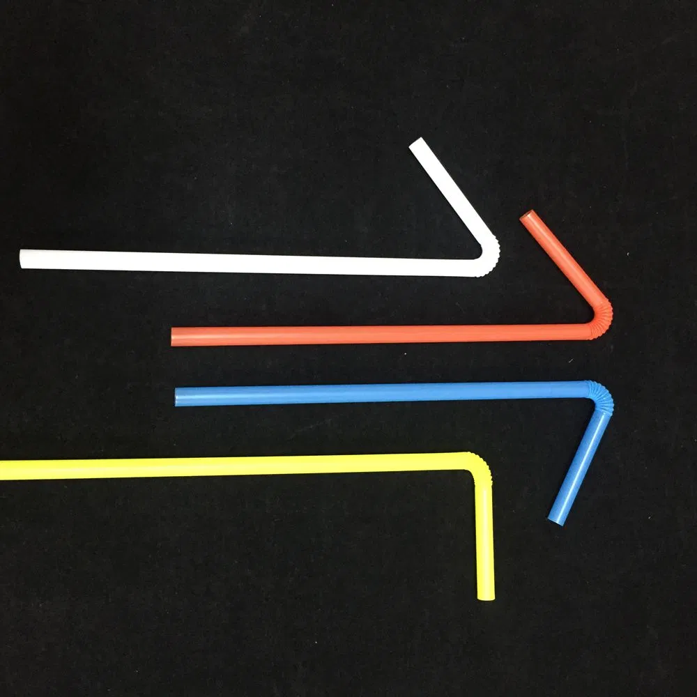 Reusable Bendy Plastic Straws Made of Food Grade Polypropylene for Hot Drinks