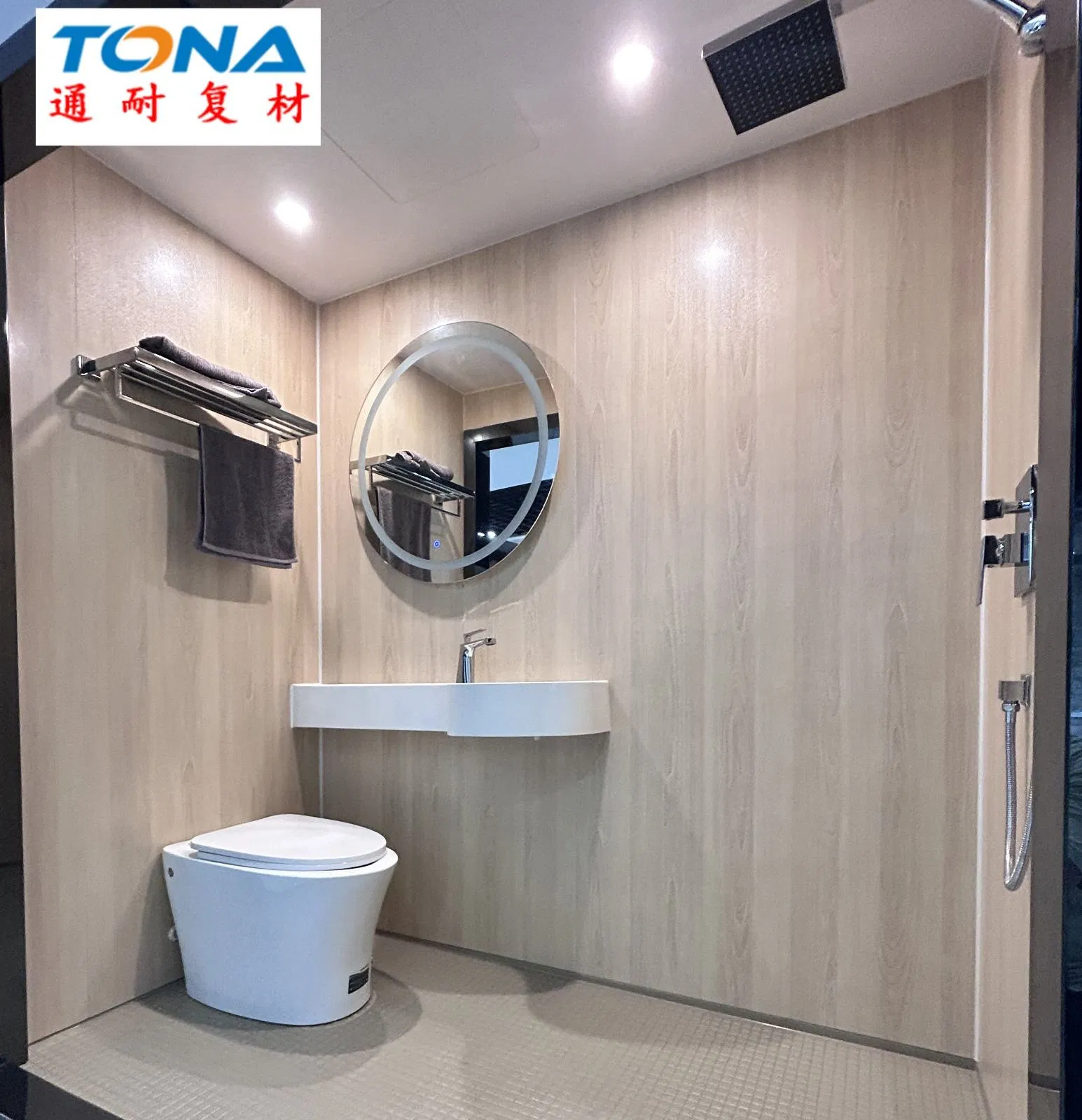 FRP Factory-Direct Portable Hygienic Easy-Install Accessories SMC Bathroom