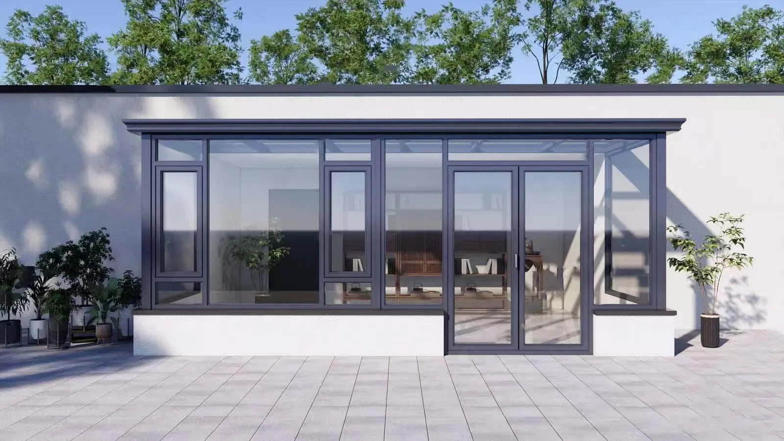 Aluminum Profile Sun Room The Latest Design Custom Prefabricated Glass Garden Room Sun Room