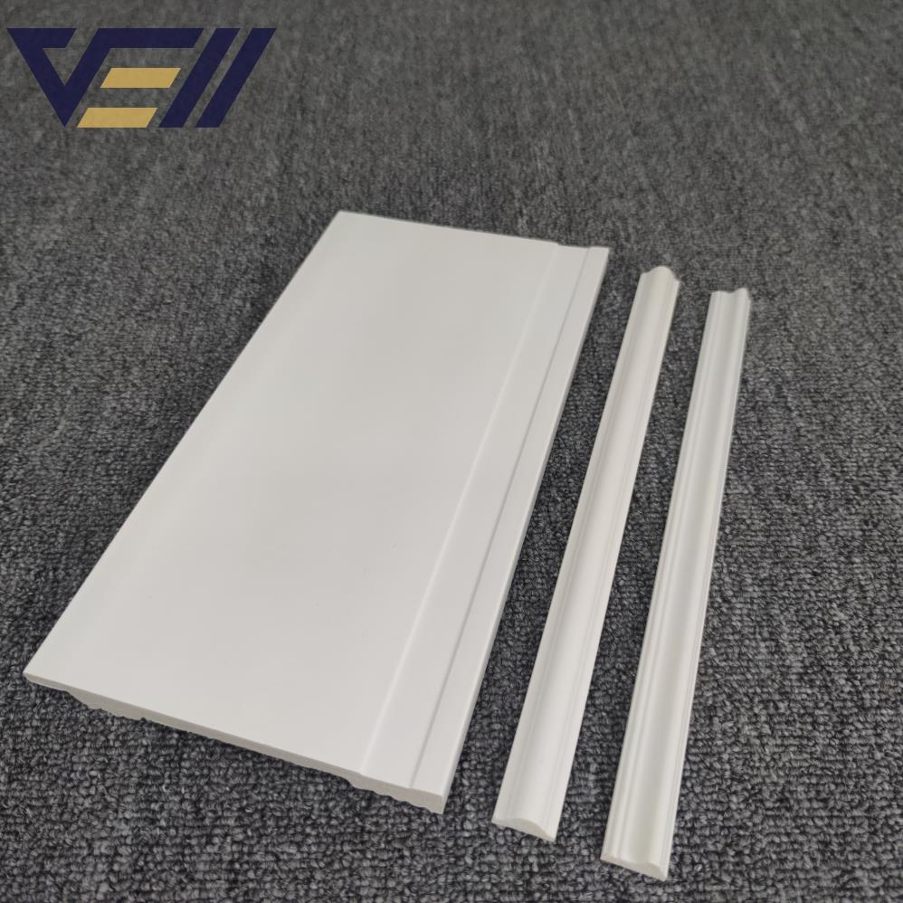 Multiple Sizes PS Skirting Board Polystyrene Baseboard for Home Commercial Use