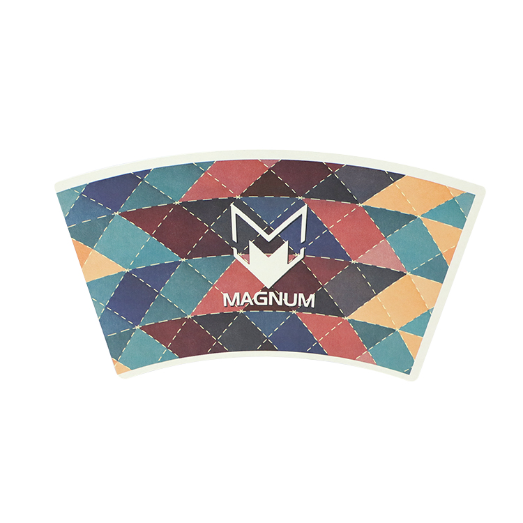 7oz Custom Logo Print Food Grade Raw Material Paper Cup Fan