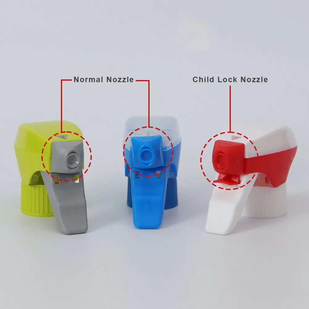 New Design Colorful 28/410 Spray Stream Nozzle Non Spill All Plastic Trigger Sprayer