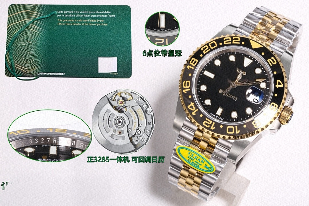 Luxury Clean Factory Luminous Watch Eta 3185 Movement 904L Steel 116610ln Automatic Watch Sub Aaaaa Replica Watches for Men