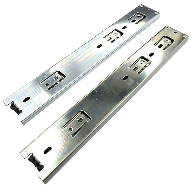 Cabinet Hardware Window Roller 3 Section Heavy Duty Drawer Sliding Door Guide Rail Furniture Bearing Track