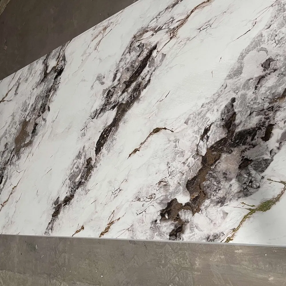 High Quality Faux Stone Veneer UV WPC Board Interior Decoration Material Wooden PVC Marble Laminate Sheet Interior Carbon Crystal 3D Wall Panel for Bathroom