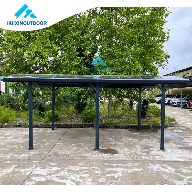 Outdoor Carport Prefab Automatic Solaire PV Anlag Metal Awning Car Garage Cover