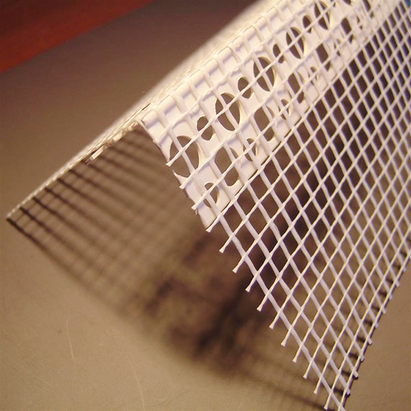 Factory Supply 5mm*5mm 75GSM Corner Mesh Drywall PVC Corner Bead with Mesh Facade PVC Corner Bead with Fiberglass Mesh