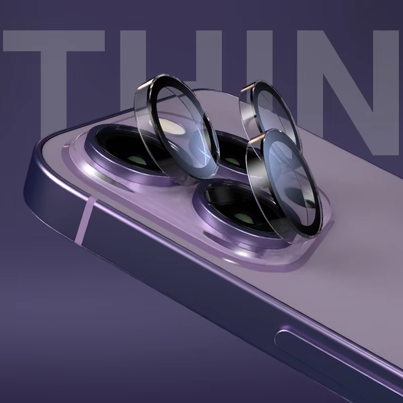 Защитная плёнка для камеры iPhone 12-17 Pro Max, 5A, прозрачная