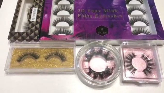 Custom Packaging Box Private Label Fluffy 25 mm 3D Glue Real Mink False Eyelashes Extensions Wholesale Vendor