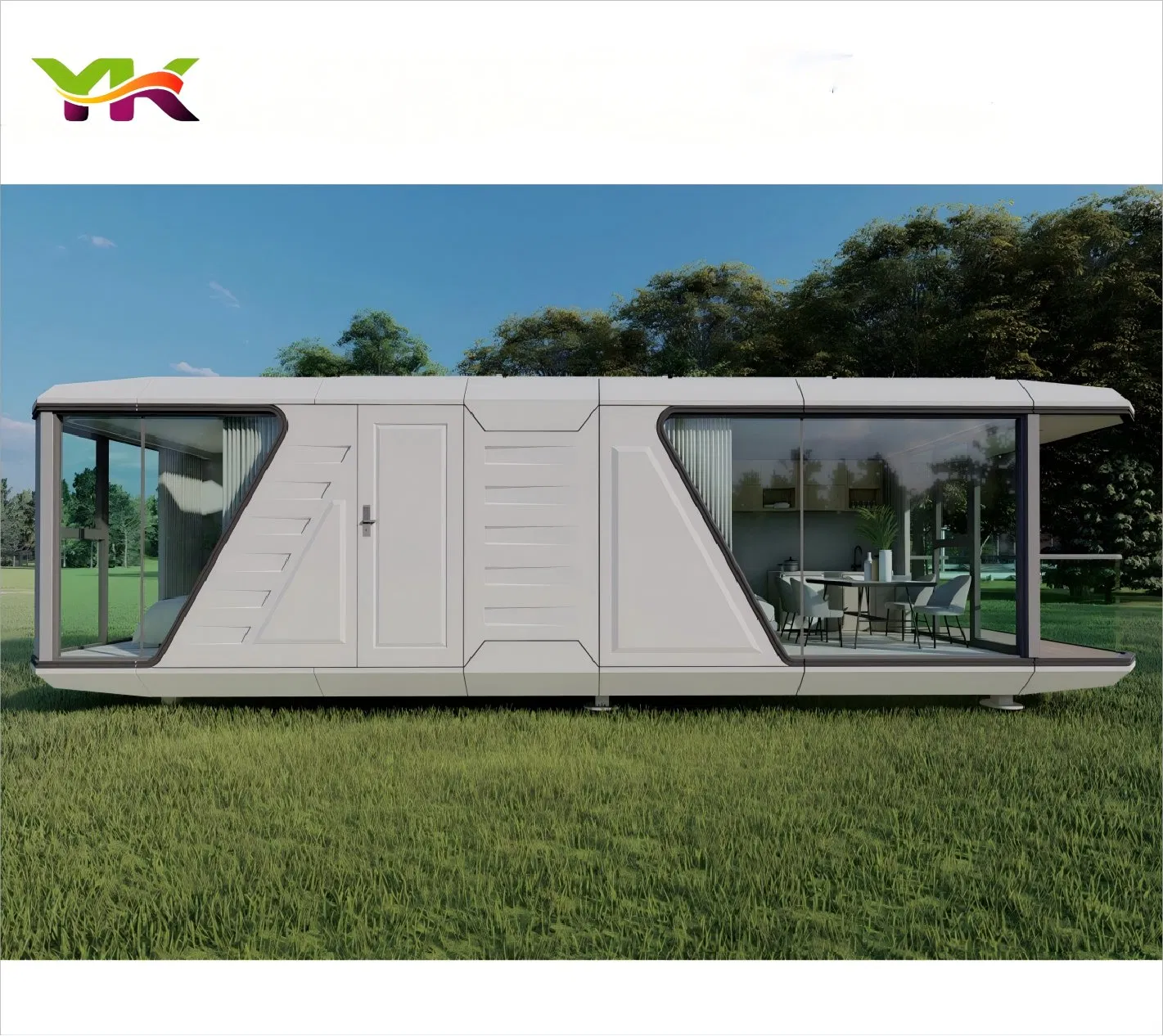 Luxury Fast Installation Modern Space Capsule House Price Modular Capsule Tiny House Container Prefabricated Apple Cabin Factory Prefab House Mobile Home