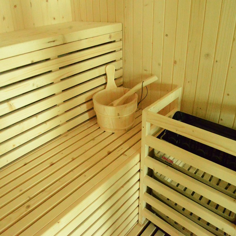 New Design Wood Steam Sauna House, Fashion Nudist Sauna Room, Mini Outdoor Sauna Room for Sale (SR118)