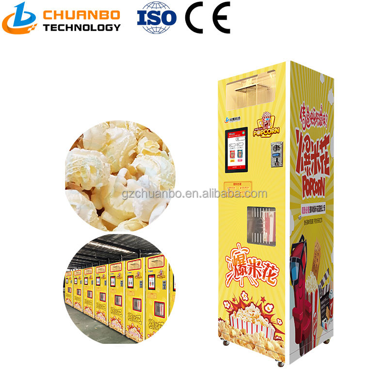 China Manufacturer Caramel Flavor Mushroom Vending Machine Popcorn Commercial