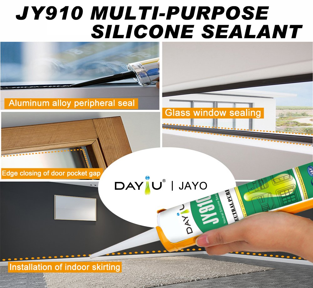 High Bond Weatherproof One-Component White Neutral Silicone Glass Sealant for Construction