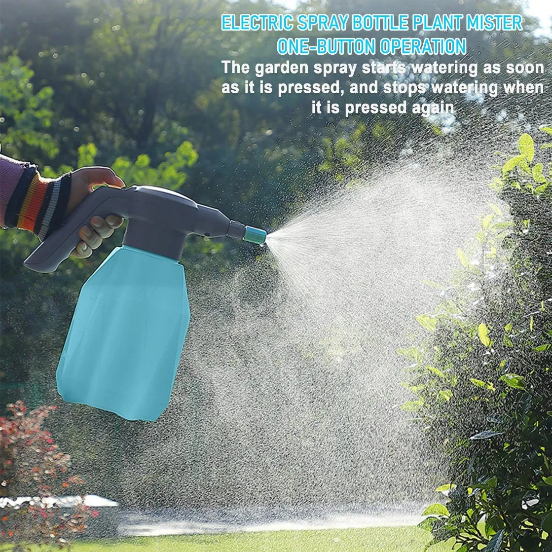 Electric Sprayer Mister Plants Garden Rechargeable Automatic Plant Mister Spray Bottle