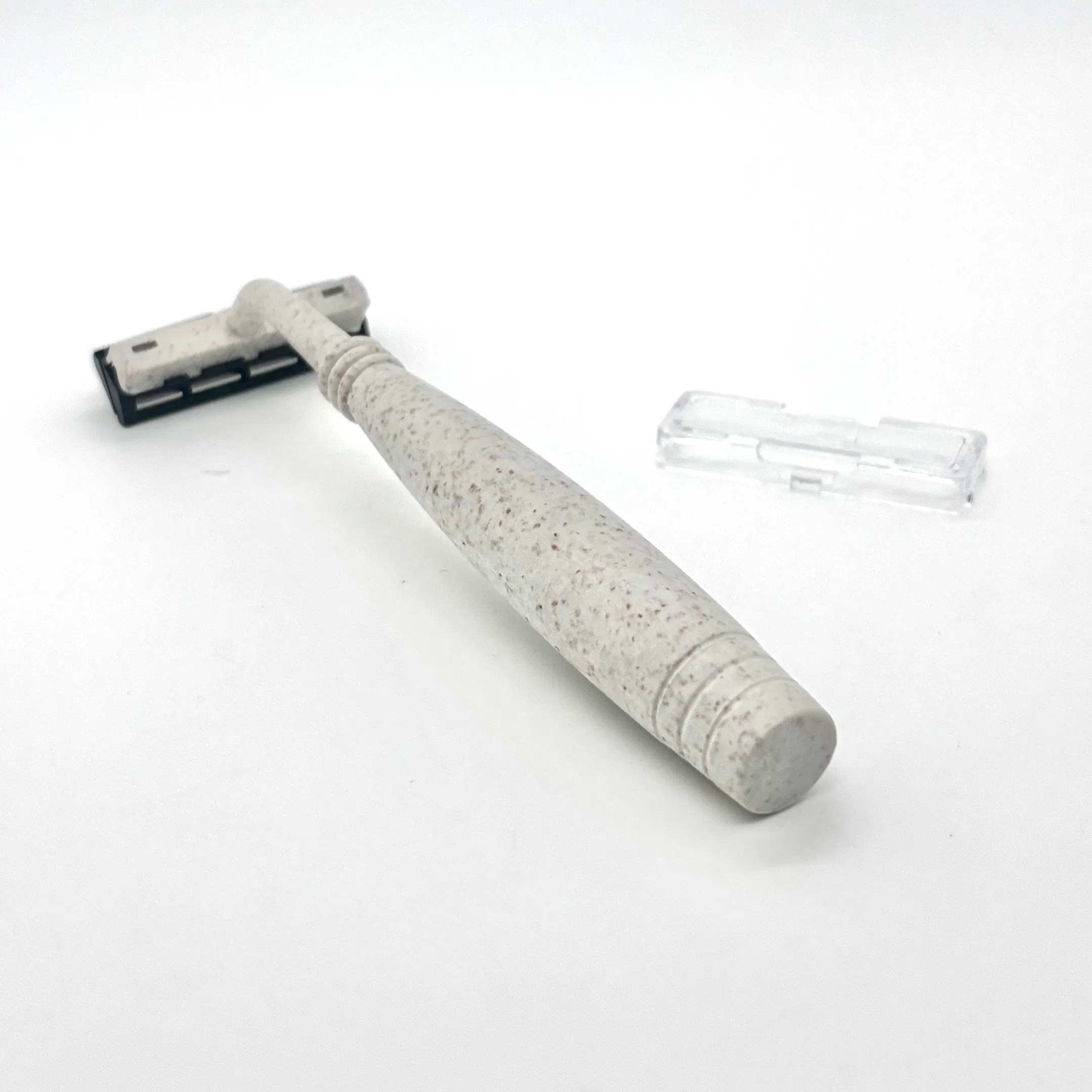 Disposable Eco-Friendly 3-Layer Stainless Steel White Straw Razor 06