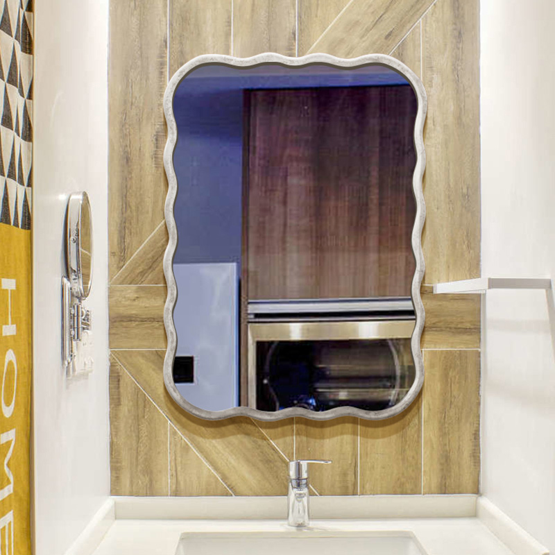 European-Style Decorative Bathroom Mirror Retro Fashion Porch Makeup Mirror Bathroom Mirror Customization