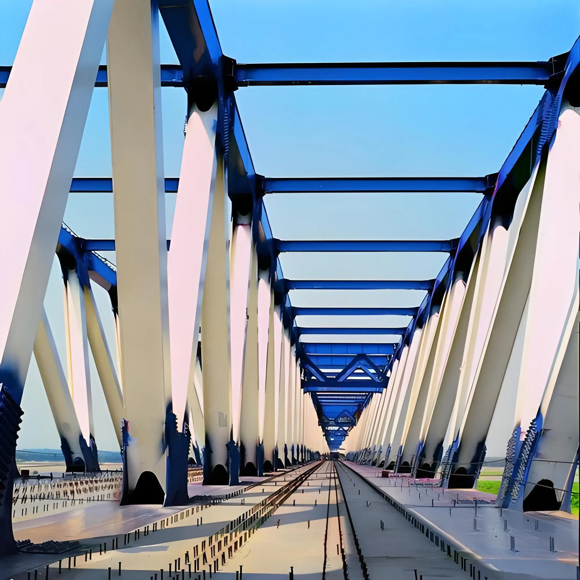 Custom Steel Girder Bridge / Steel Beam Bridge for Simple Structure