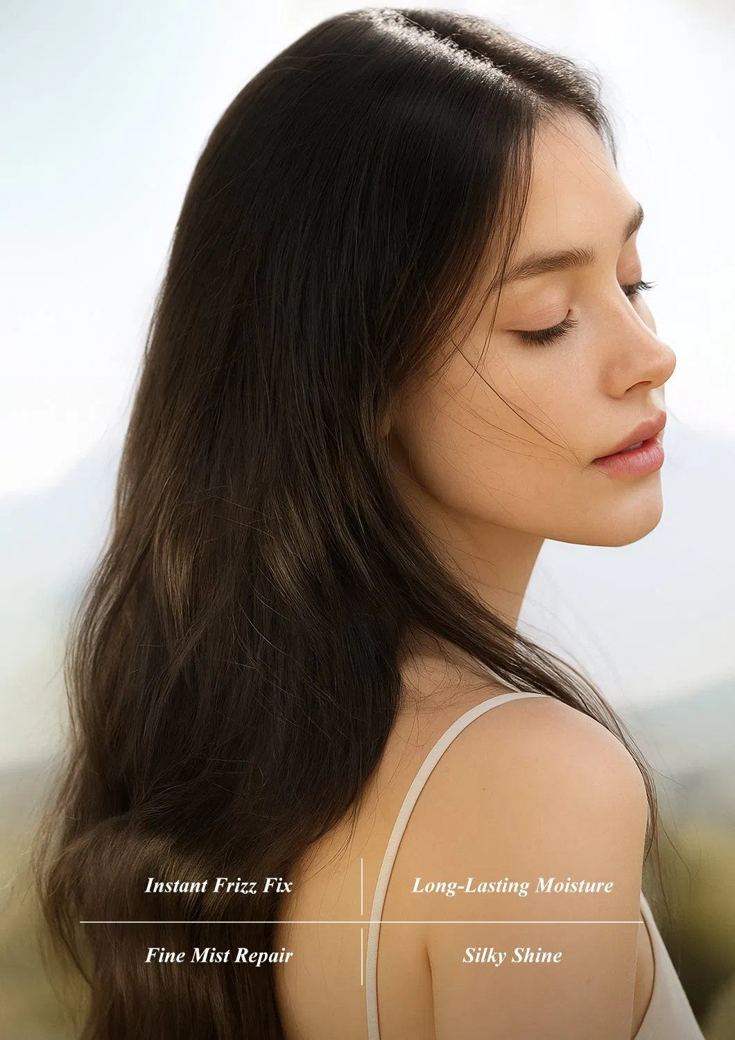 Silk Protein Smoothing Spray for Instant Hair Repair and Hydration