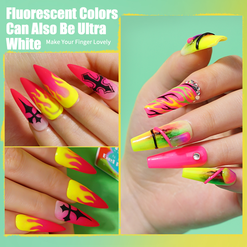 Custom Neon Gel Polish 180 Colors Thress Step Gel Nail Polish Mexico MSDS Nail Gel Polish Painting Supplies