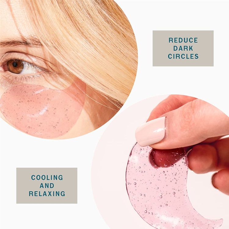 OEM Custom Rose Hyaluronic Acid Eye Gel Reduce Dark Circles Eye Mask