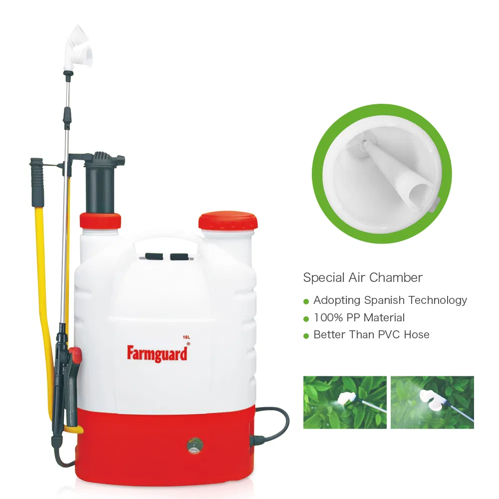 16L Agricultural 12V12ah 2 in 1 Battery Knapsack Power HVLP Fertilizer Sprayer