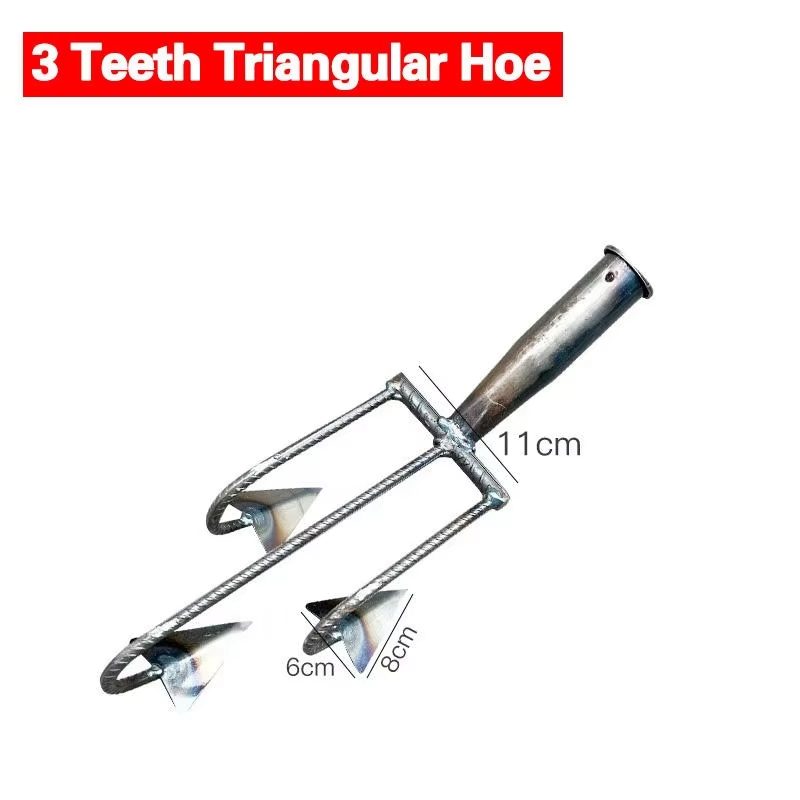 Multifunctional Agricultural Hoe 3-Tine 5-Tine Rake for Turning Loosening Soil Reclaiming Land