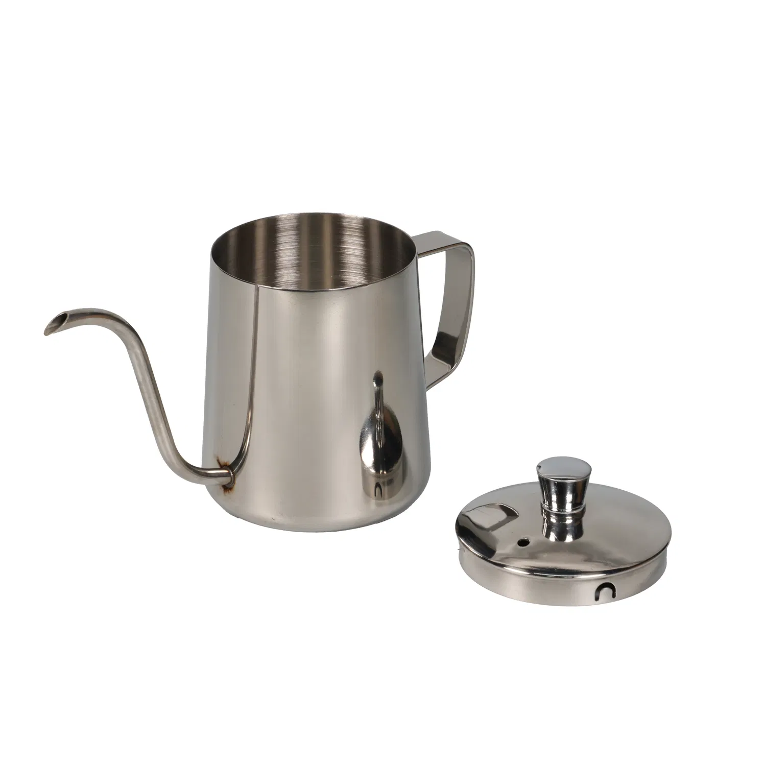 Premium Black 350ml Hand Brewing Kettle with Lid for Coffee