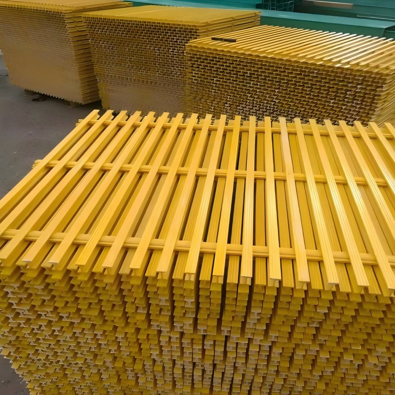 OEM/ODM Fiberglass/FRP Molded Grating Glass Fiber Grating with High Strength Corrosion Resistant Fiberglass Reinforced Plastic Grate