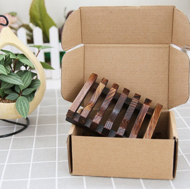 Creative Wooden Soap Dish, Bathroom Soap Box, Wooden Soap Holder, Soap Rack for Bathroom