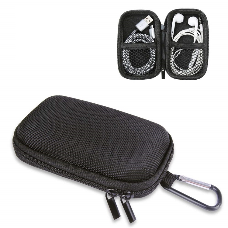 Чехол для наушников EVA, черный, водонепроницаемый
