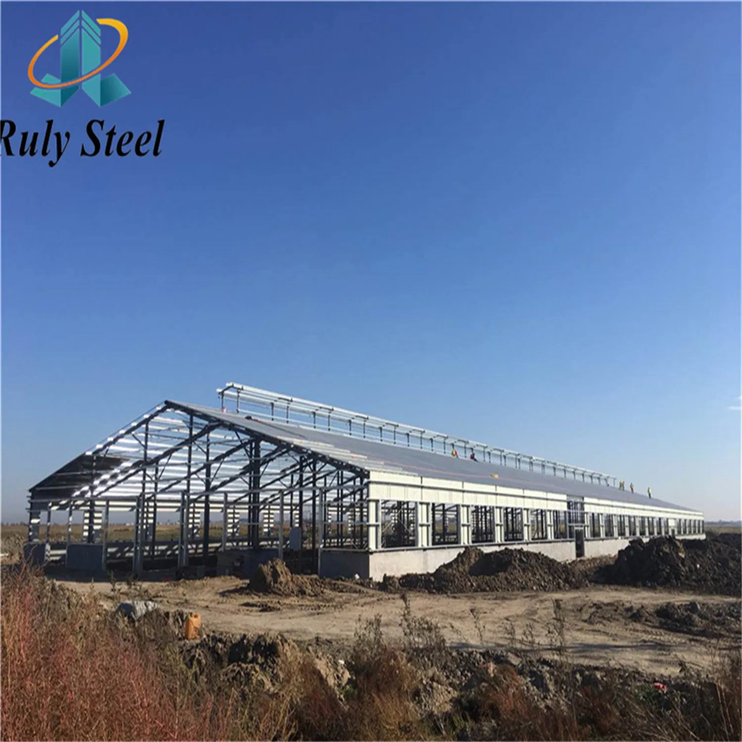 Anti-Corrosion Thermal/Heat Insulation Painted Galvanizied Treatment Prefab/Prefabricated Steel Structure Broiler House Poultry House