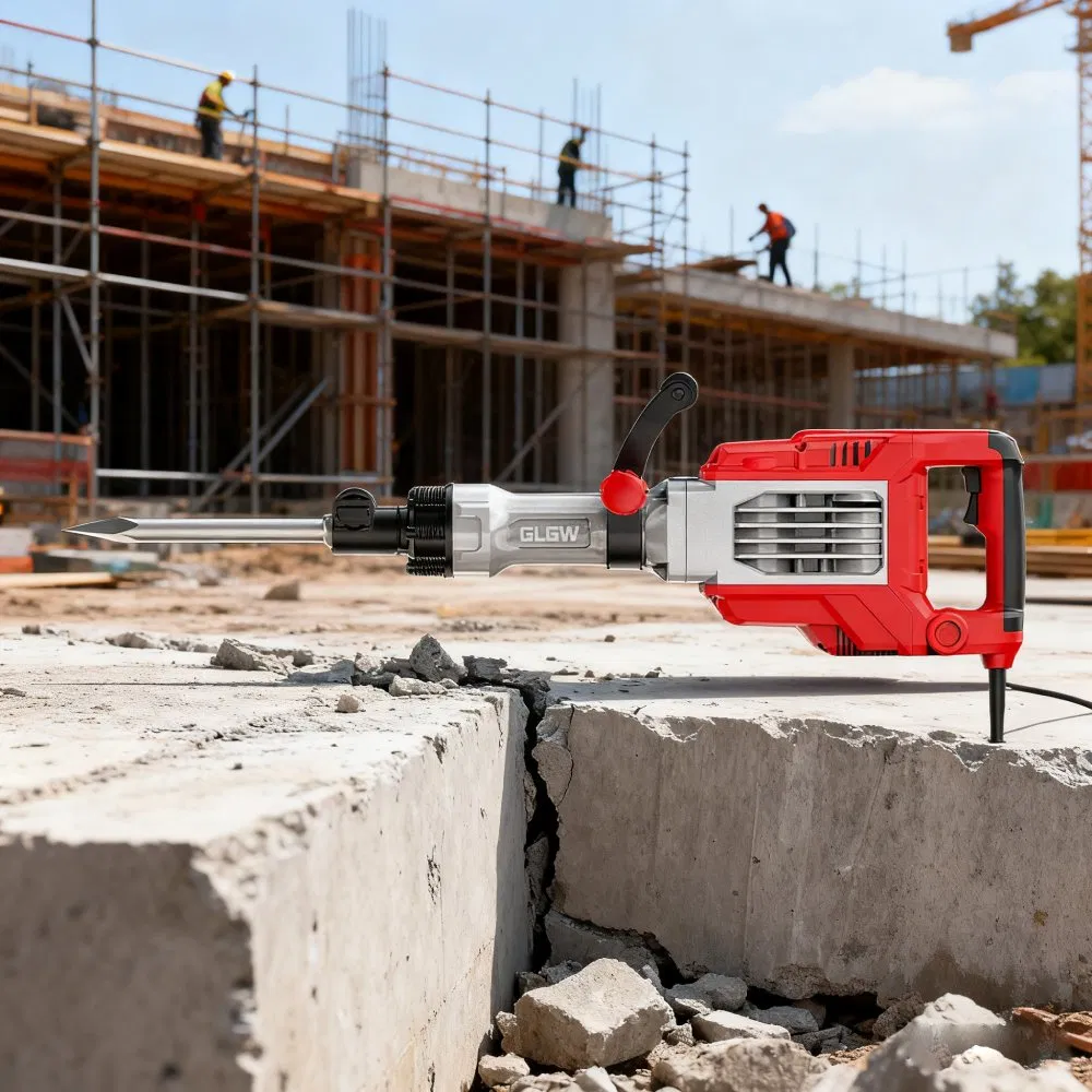Отбойный молоток электрический GLGW для бетона и стен