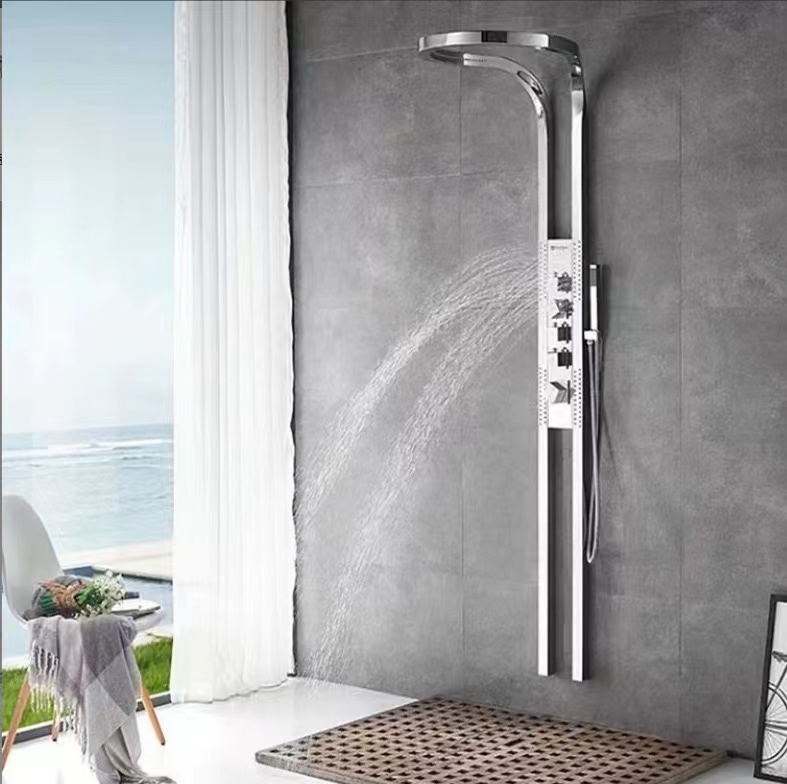Amazon Trend Rainfall Waterfall Shower Head Wall Mounted Rain Sprinkler Shower Panel