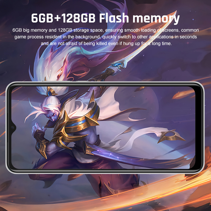 Ultrathin Phone 6.517'' Octa Core Cellphones Original Back Fingerprint Unlocked 4G LTE Smart Mobile Phone Smartphone