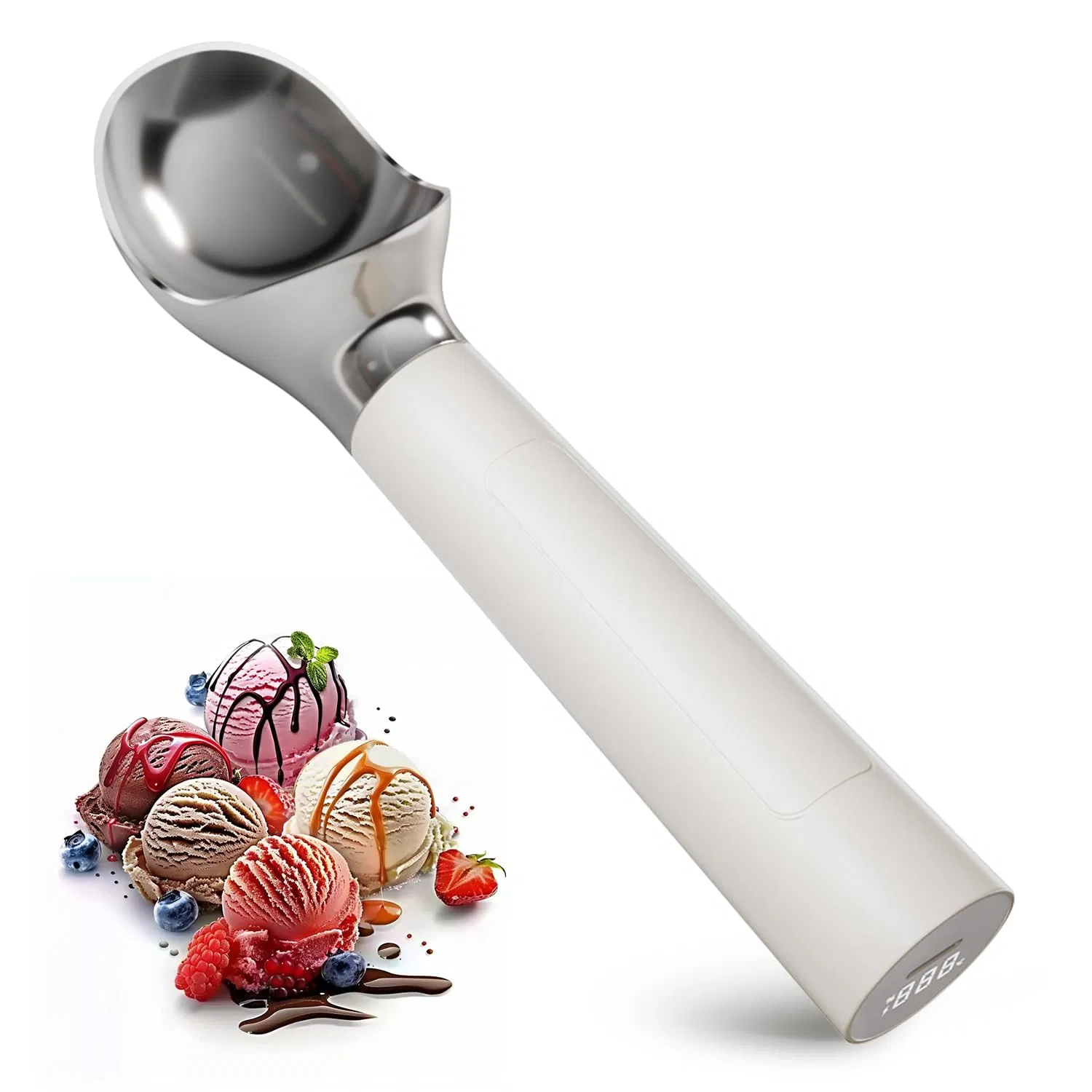 Self-Warming Electric Ice Cream Scooper for Effortless Dessert Enjoyment