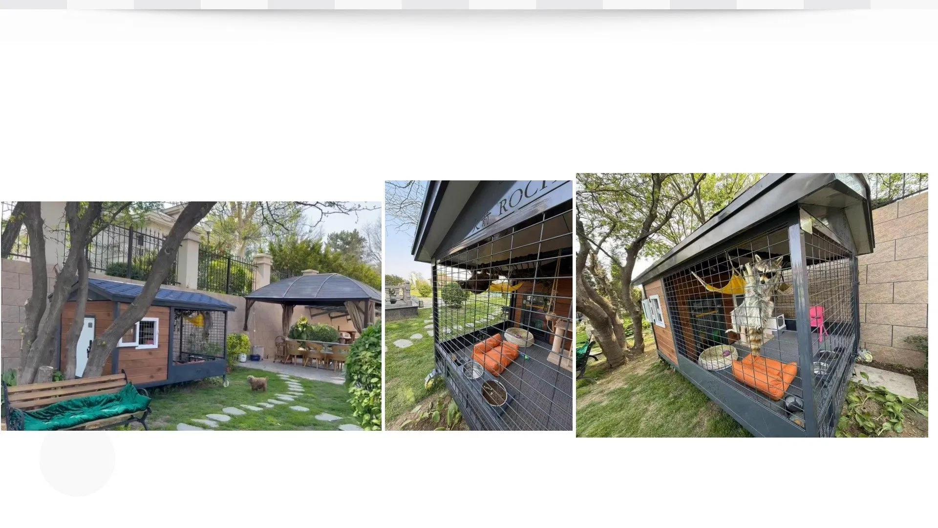Weatherproof Outdoor Dog House with Balcony for Comfort