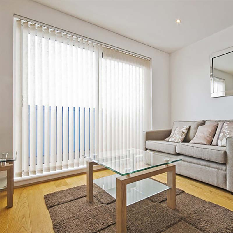 Decorative 3.5-Inch Slats Vertical Blinds Custom PVC Window Venetian Blinds