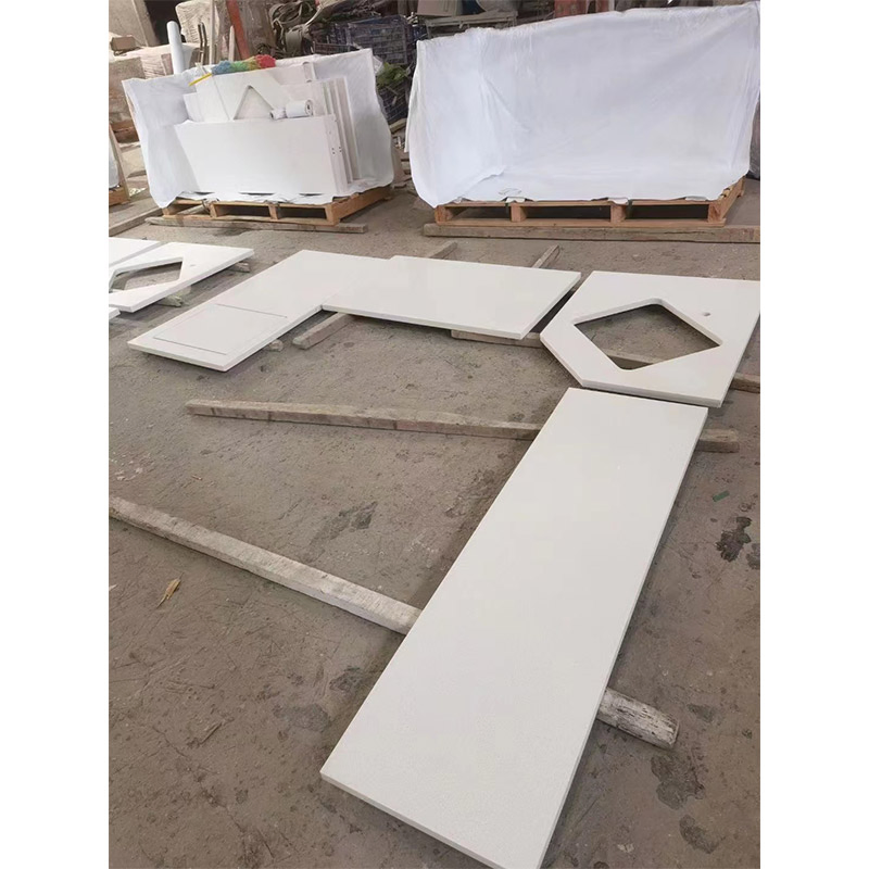 Black Granite and White Quartz Countertop/Bathroom Top/Kitchen Top/Island Top Wholesale Price