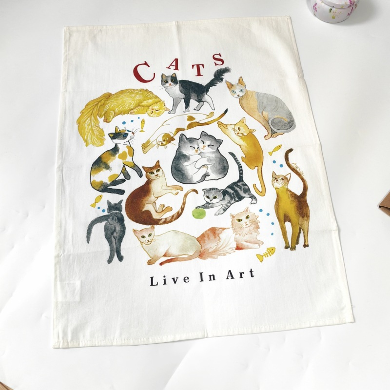 Customised Hot Sale D Kitchen Tea Towel Napkin Placemat Wholesale Microfibre Woven