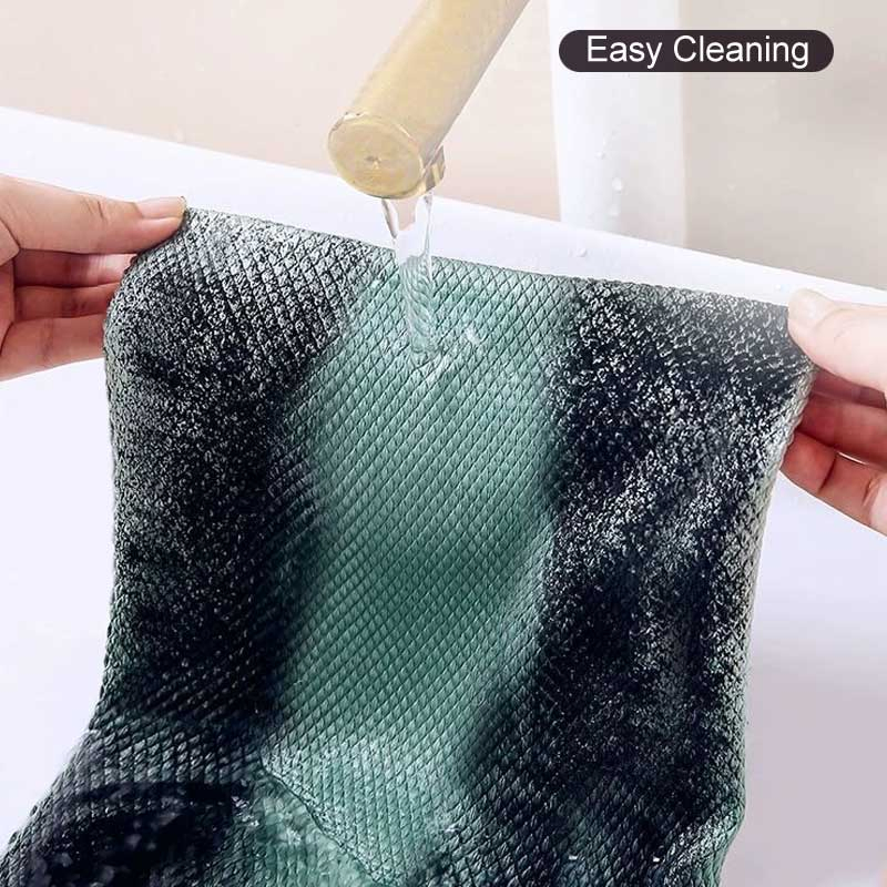 Lint Streak Free Fish Scale Rag Wipe Glass Window Car Mirror Glasses Polishing Cleaning Cloth Microfiber Kitchen Dish Towel