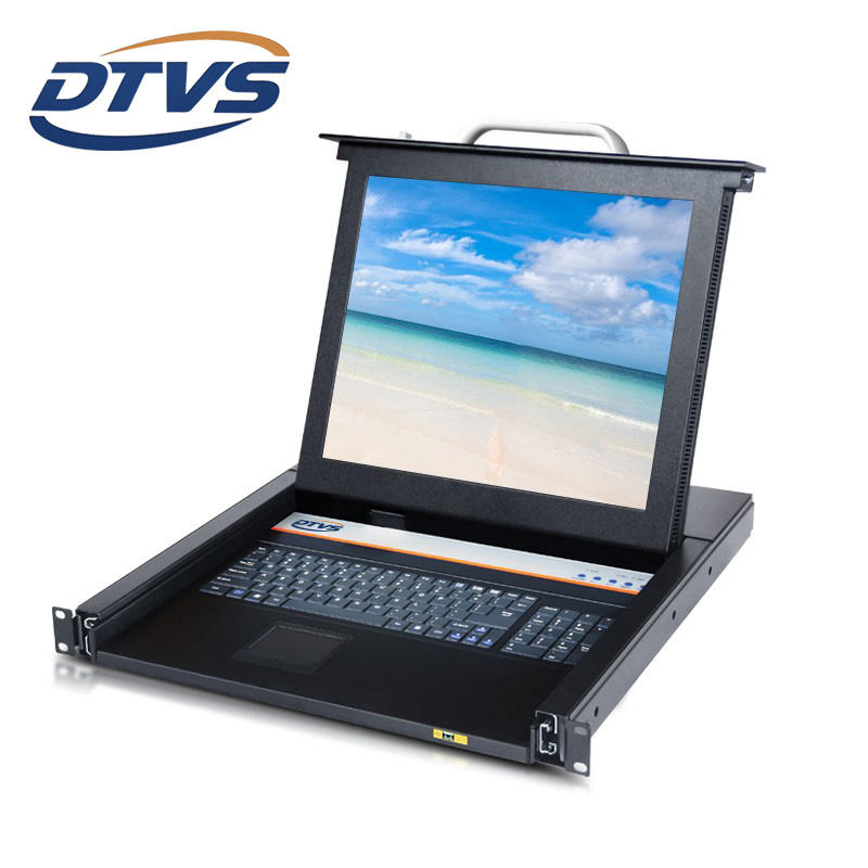 KVM-коммутатор 1U, 1 порт, VGA+USB, 1280x1024