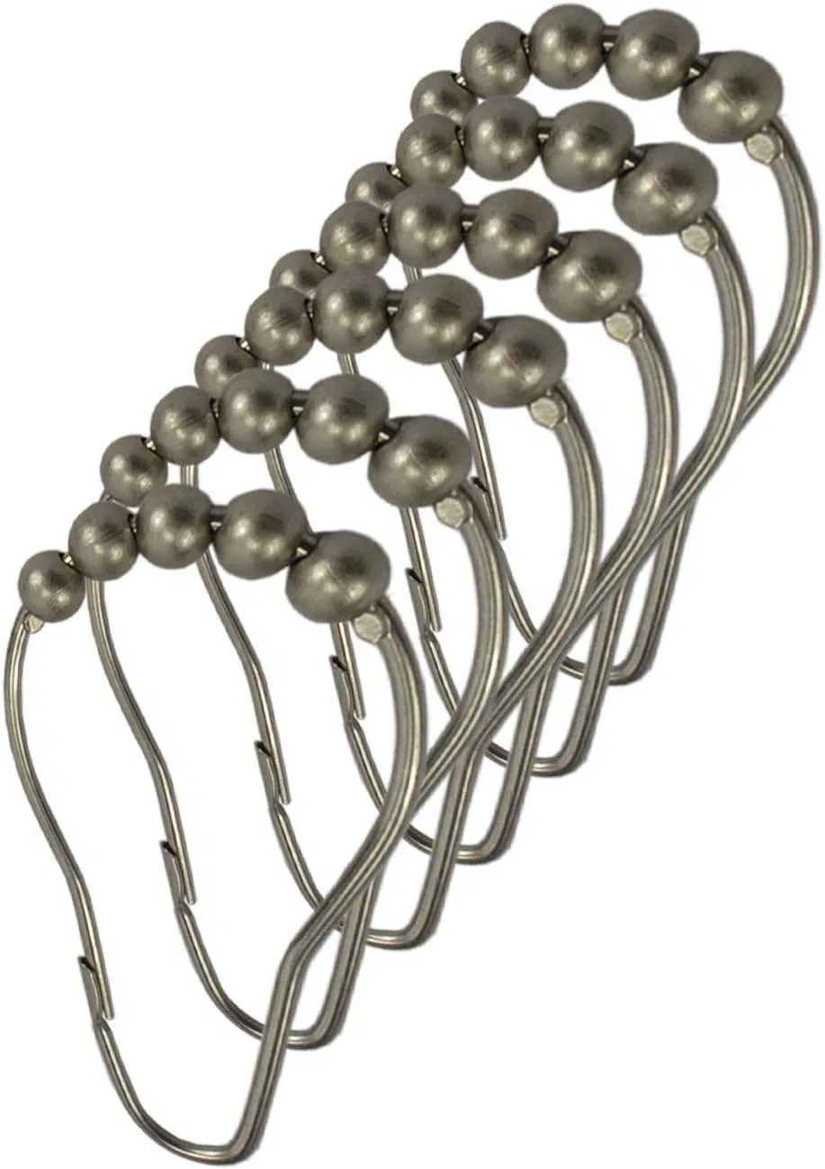 Factory Wholesale Metal Curtain Hanger Metal Curtain Hook Stainless Steel Shower Curtain Hooks