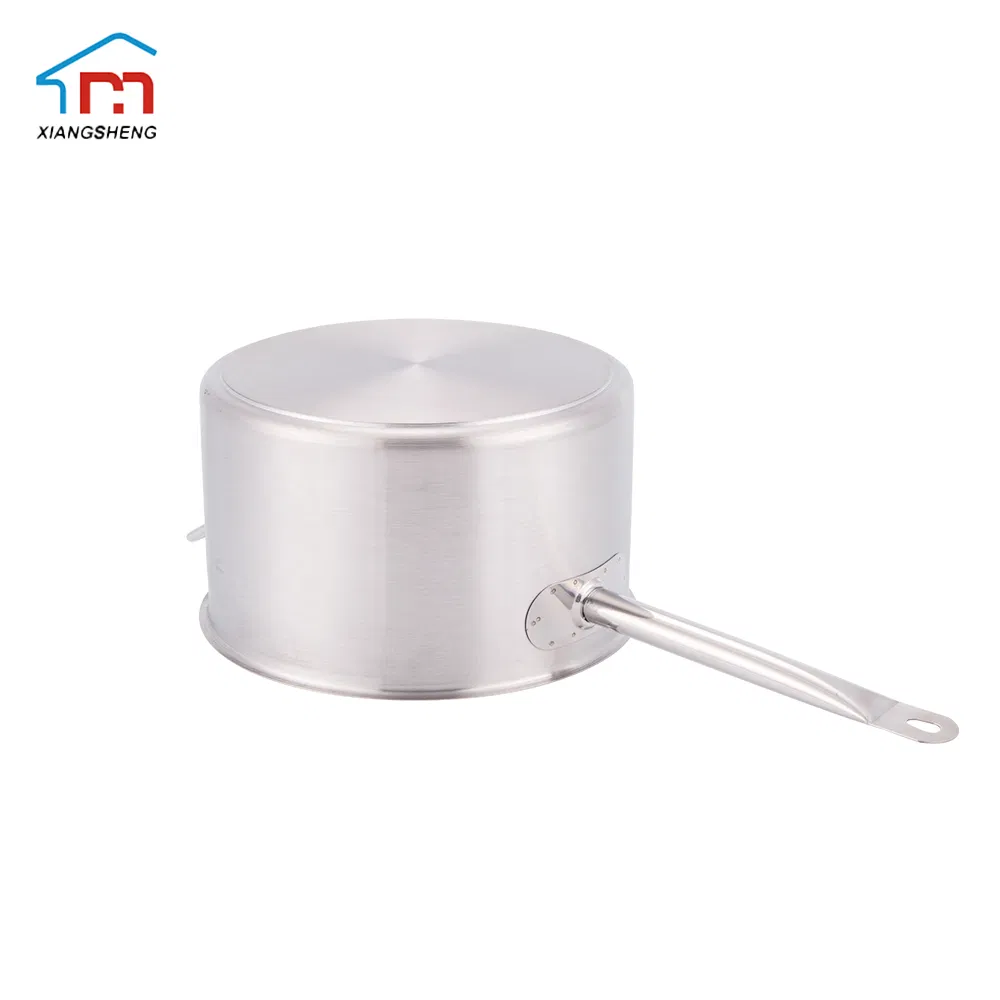 Xiangsheng Stainless Steel Milk Pot with Single Handle and Compound Bottom