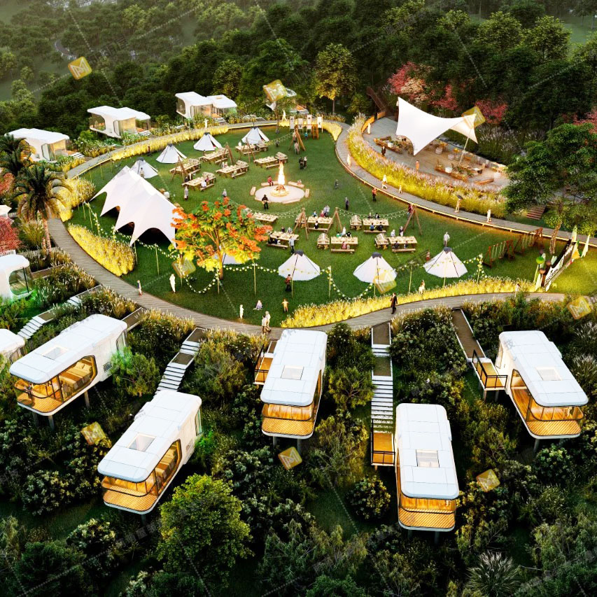 Customized Camping Smart Equipment, Soundproof Space Capsule, Prefabricated House